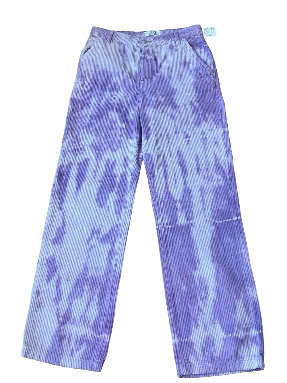 Free People Reese Pitched Straight Corduroy Pant Moonlit Orchid New With Tags - Picture 3 of 13